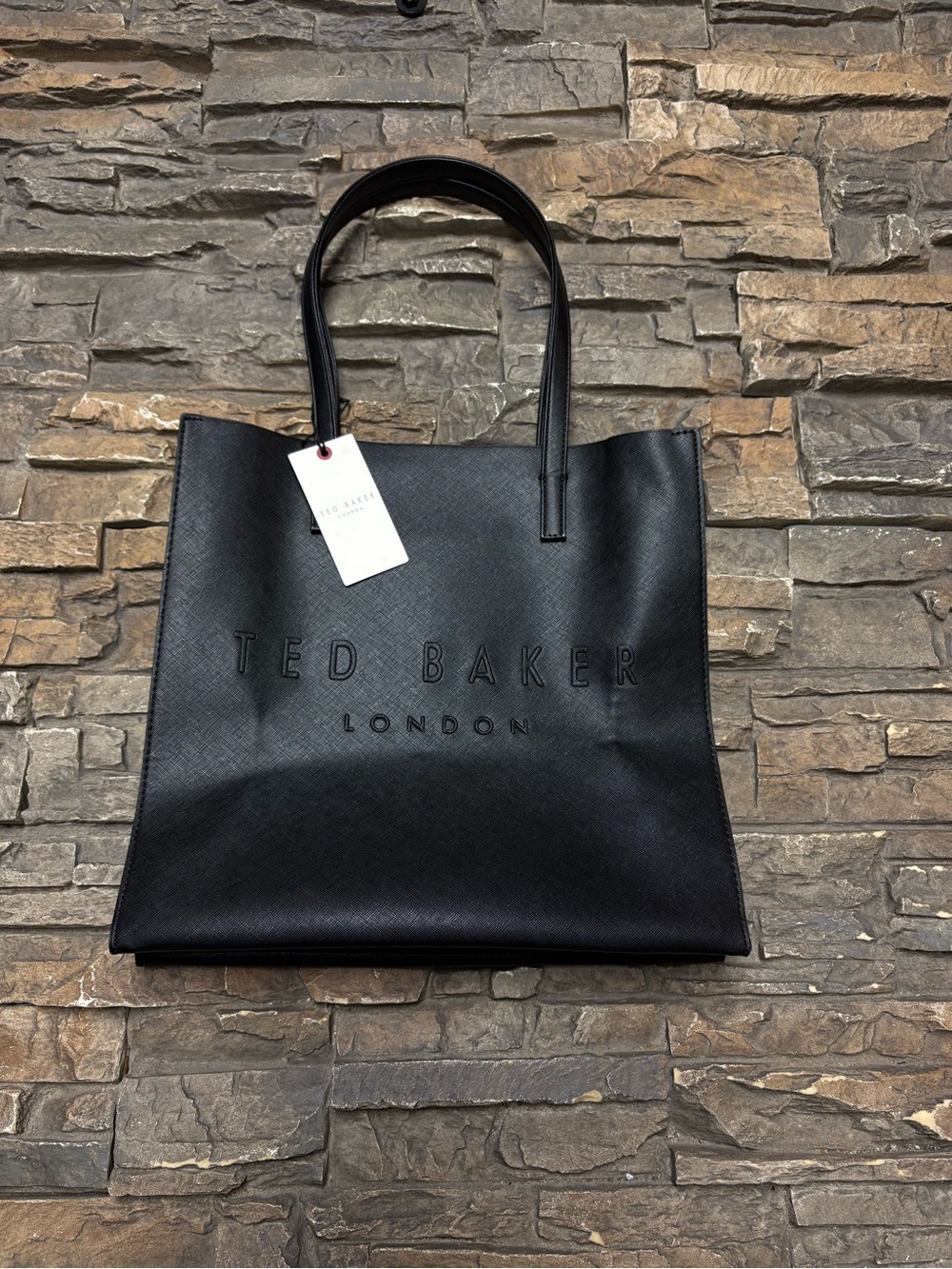 Ted Baker The Icon Tote Bag Black NWT Medium Classic Shopper